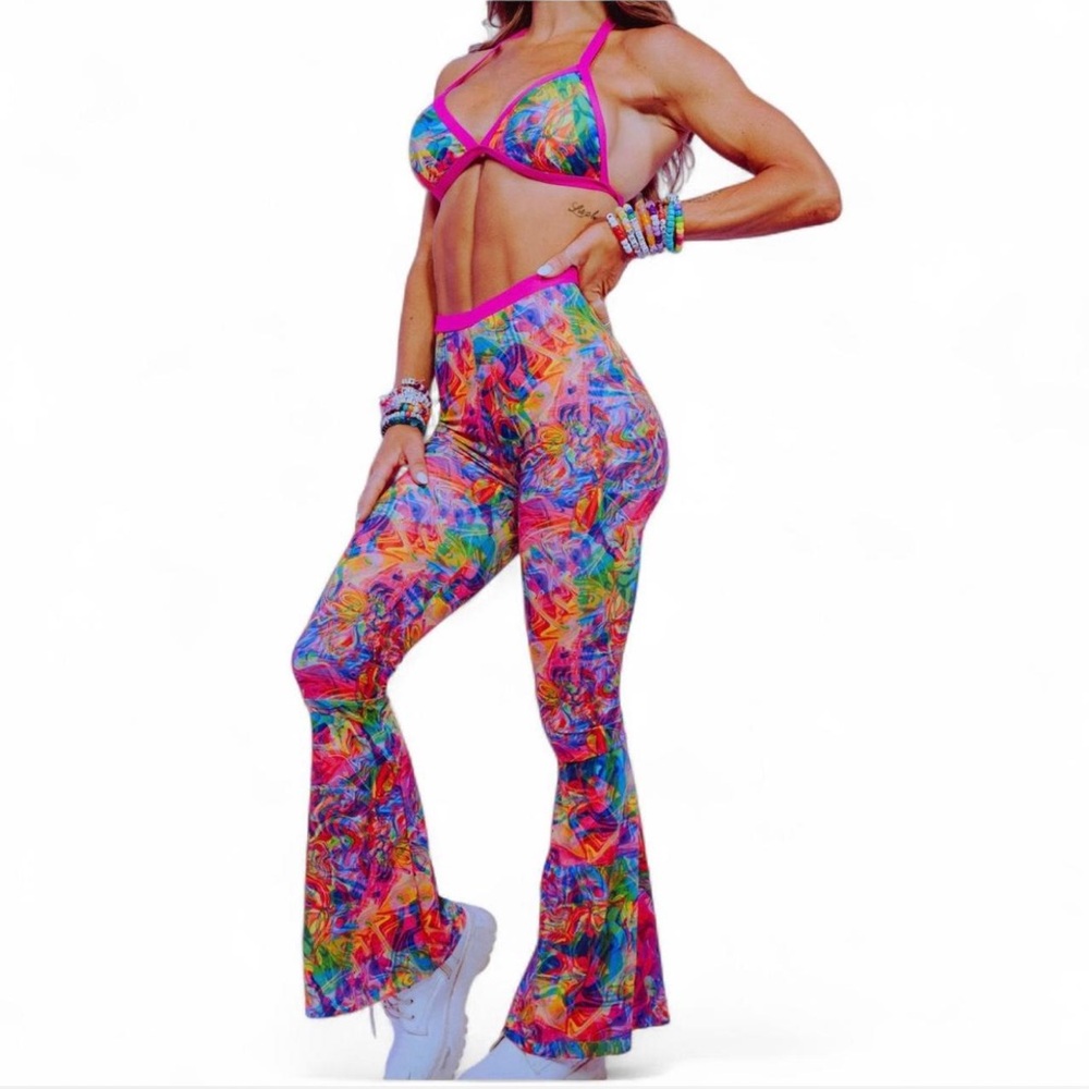 Barbie Disco Multi Colored Rave Festival Set Brand New With Tag Never Worn